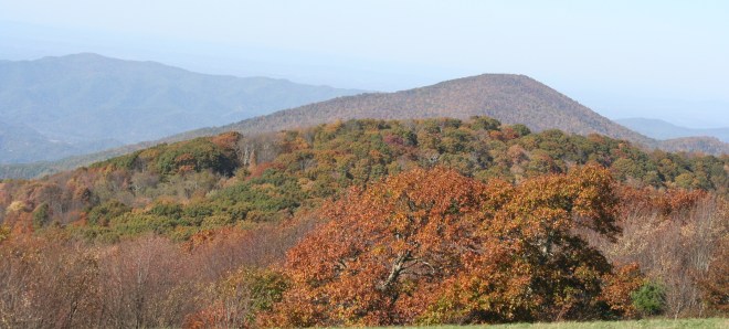A beautiful view from Max Patch Mountain in Western North Carolina.