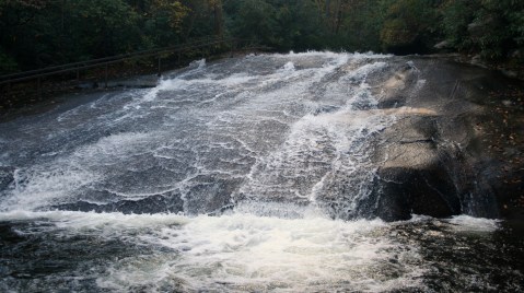 Sliding Rock Falls, at Pisgah National Forest.